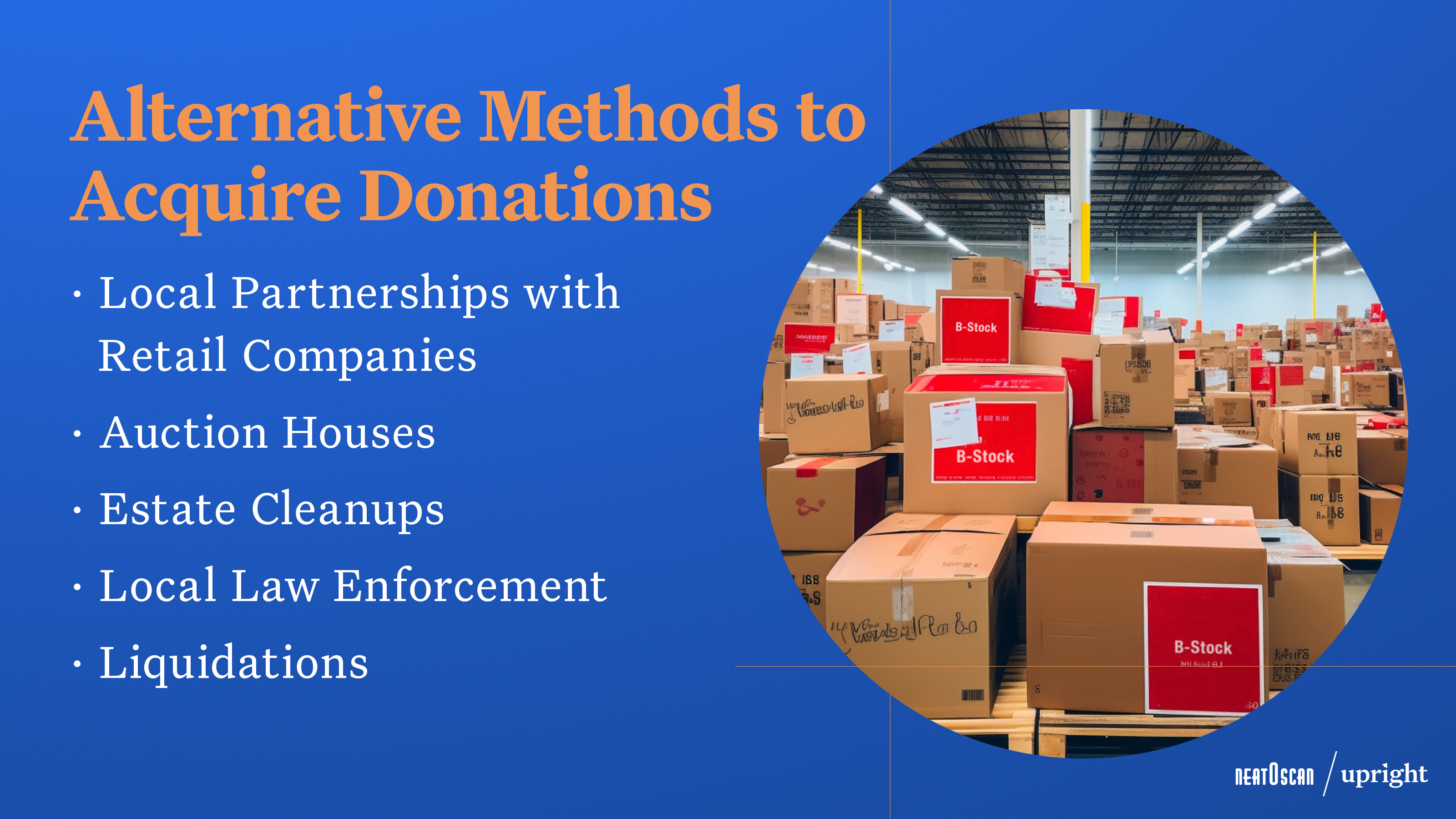 Alternative methods to acquire donations