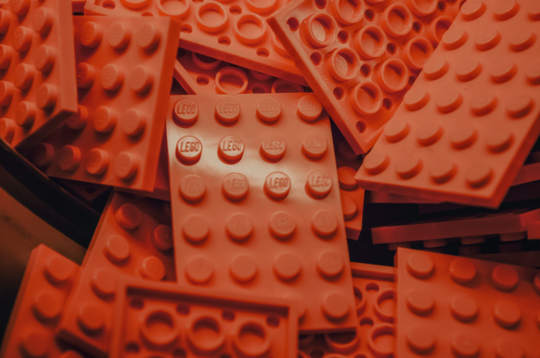 Orange LEGO Bricks